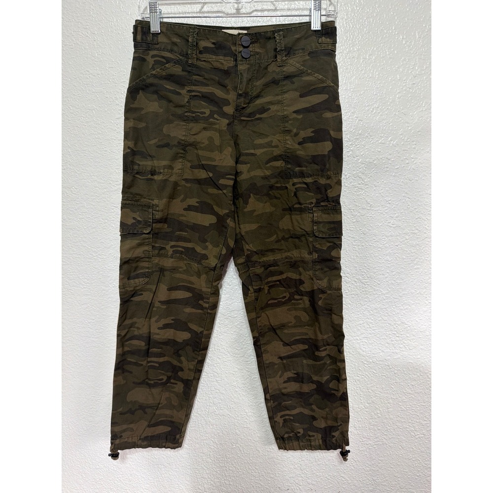 Sanctuary Standard Surplus Camo Cargo Pants Green Camouflage Size 25